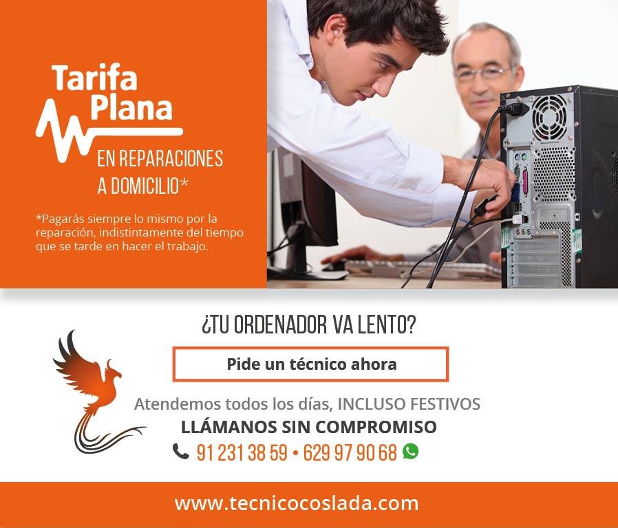 Técnico informático a domicilio coslada san fernando de Henares